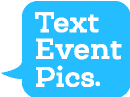 Text Event Pics Square Logo