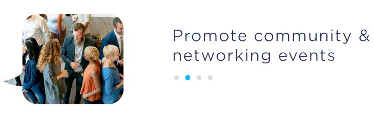 Promote Community & Networking Events